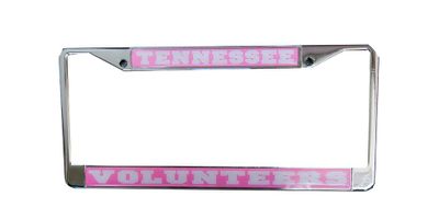  Vols- Tennessee Volunteers Pink License Plate Frame- Alumni Hall