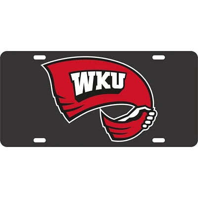 Western Kentucky Reflective Logo License Plate