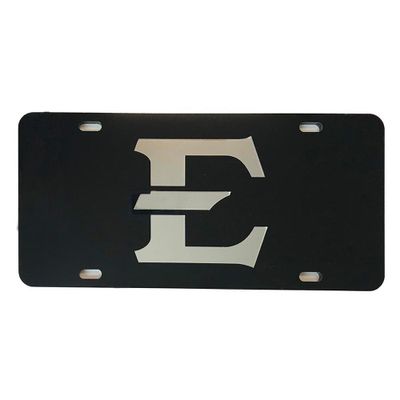  Etsu- Etsu Mirrored E Logo License Plate- Alumni Hall