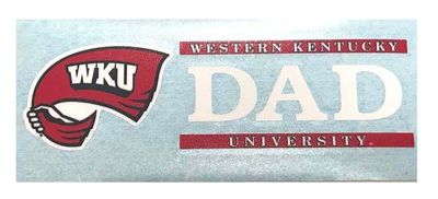  Wku- Western Kentucky Dad Decal- Alumni Hall