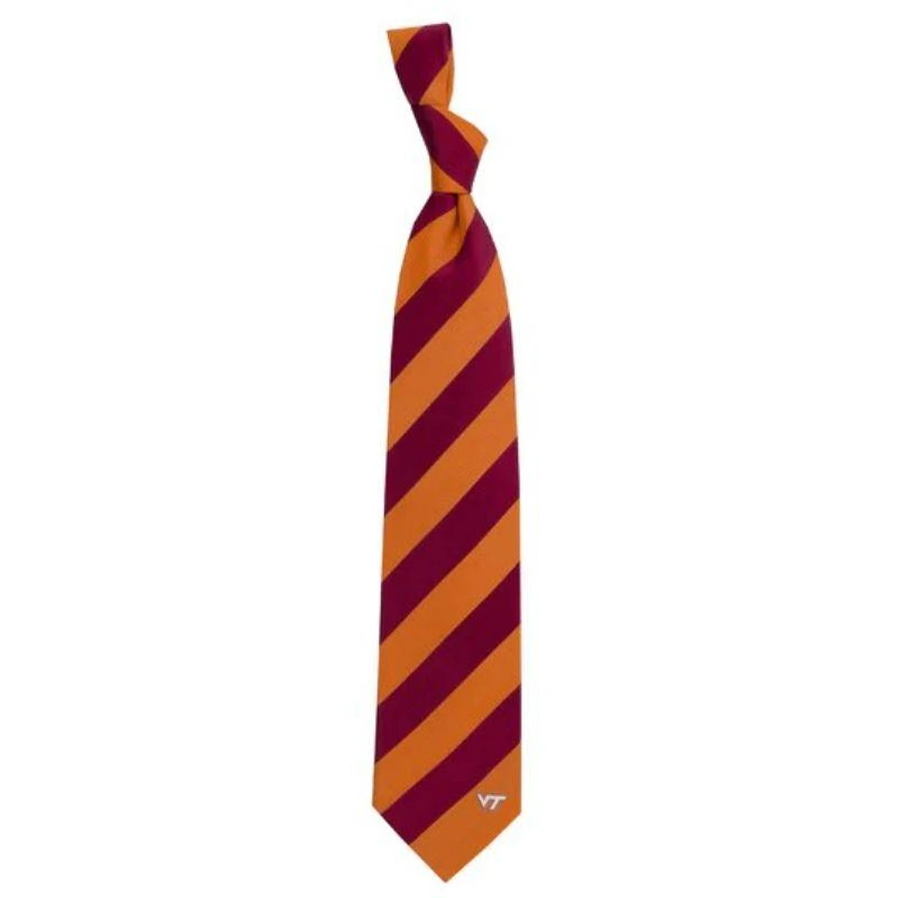 Virginia Tech Eagles Wings Regiment Stripe Tie