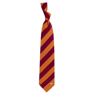 Virginia Tech Eagles Wings Regiment Stripe Tie