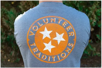 Vols- Tennessee Volunteer Traditions Tristar Pocket Tee- Alumni Hall