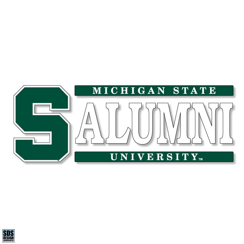  Spartans | Michigan State Alumni 6  X2  Decal | Alumni Hall