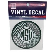  Michigan State Circle Geo 3  Decal - Alumni Hall