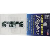  Michigan State Stacked Wordmark 2  Dizzler Decal - Alumni Hall