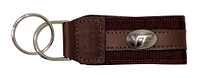 Virginia Tech Zep-Pro Leather Concho Keychain