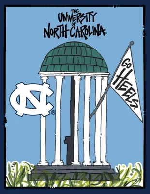UNC Magnolia Lane Unique Garden Flag