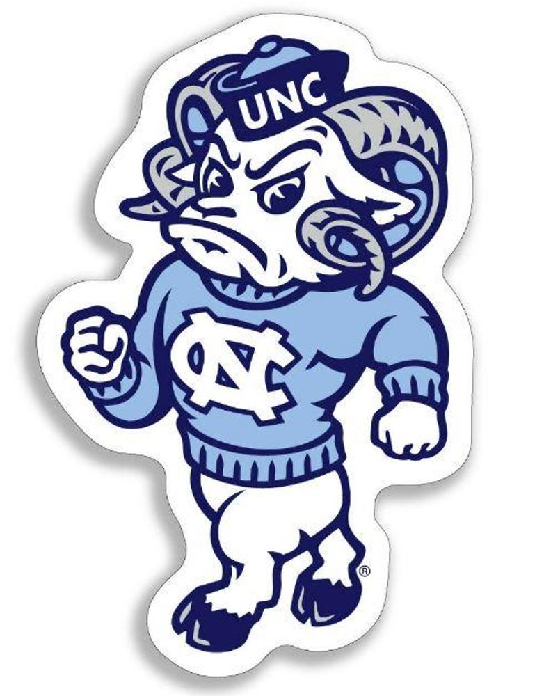  Unc- Unc Standing Ram 3  Decal- Alumni Hall