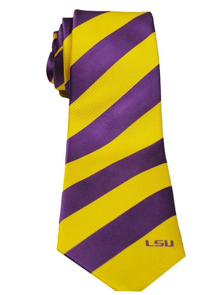  Lsu- Lsu Regiment Stripe Tie- Alumni Hall