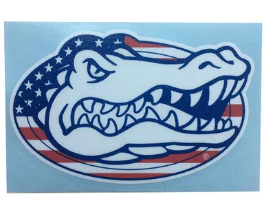  Gators | Florida American Flag Fill Gator Head Decal | Alumni Hall