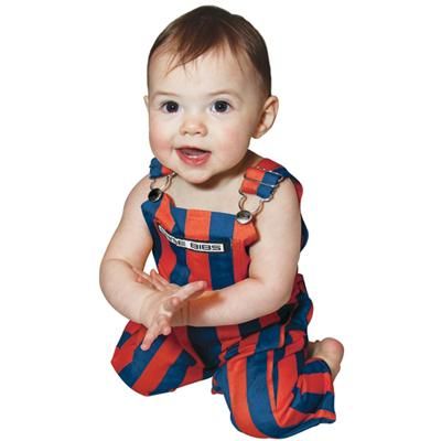 Gators - Florida Infant Game Bibs Striped Overalls Alumni Hall