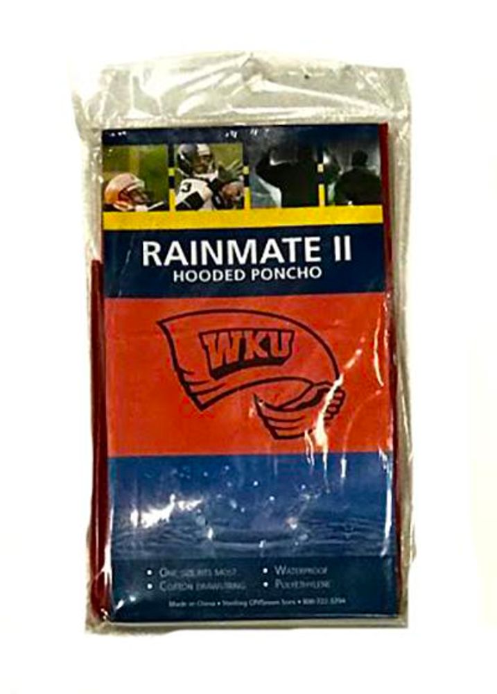  Wku- Western Kentucky Logo Poncho- Alumni Hall