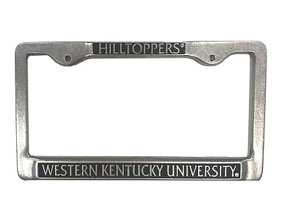 Western Kentucky Hilltoppers Pewter License Plate Frame