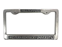 Western Kentucky Hilltoppers Pewter License Plate Frame