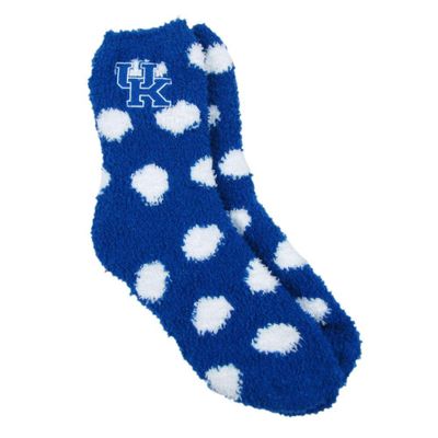 Kentucky Zoozatz Fuzzy Dot Socks