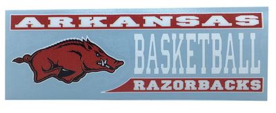  Razorbacks- Arkansas Decal Basketball Block- Alumni Hall