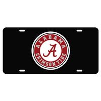  Alabama License Plate Black/Red Circle Logo