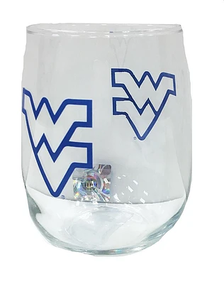 West Virginia 16 Oz Stemless Wine Glass