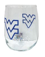  Wvu- West Virginia 16 Oz.Stemless Wine Glass- Alumni Hall