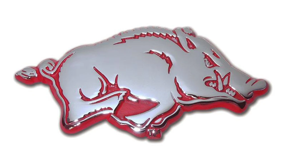 Arkansas Color Chrome Auto Emblem