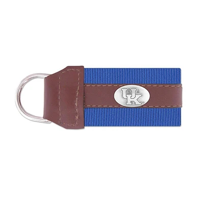 Kentucky Zep-Pro Leather Concho Keychain