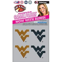 West Virginia Glitter Waterless Face Tattoos