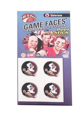 Florida State Waterless Face Tattoos