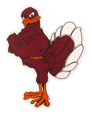  Virginia Tech Hokiebird Decal (6 Inch)