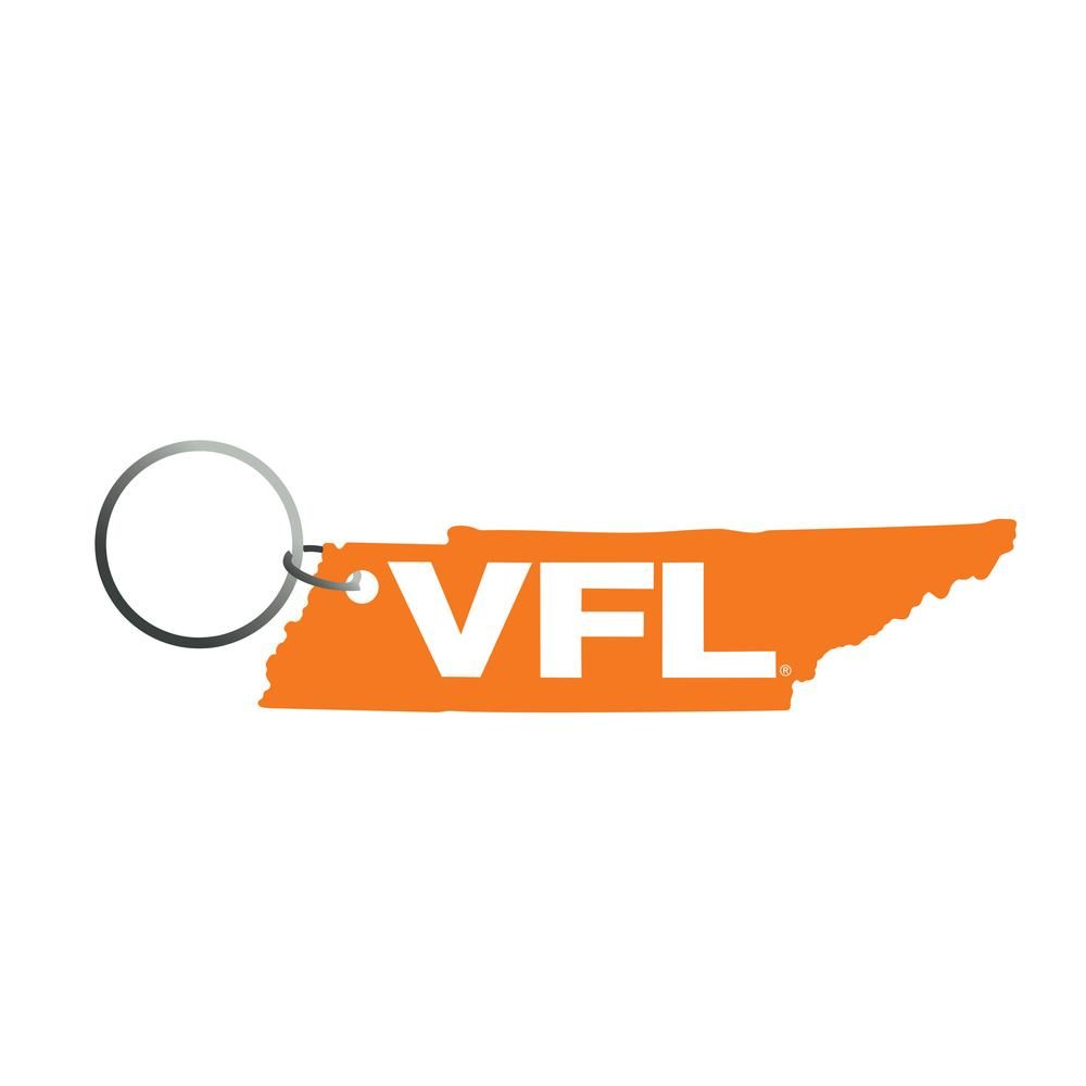  Vols- Tennessee Vfl State Outline Key Chain- Alumni Hall