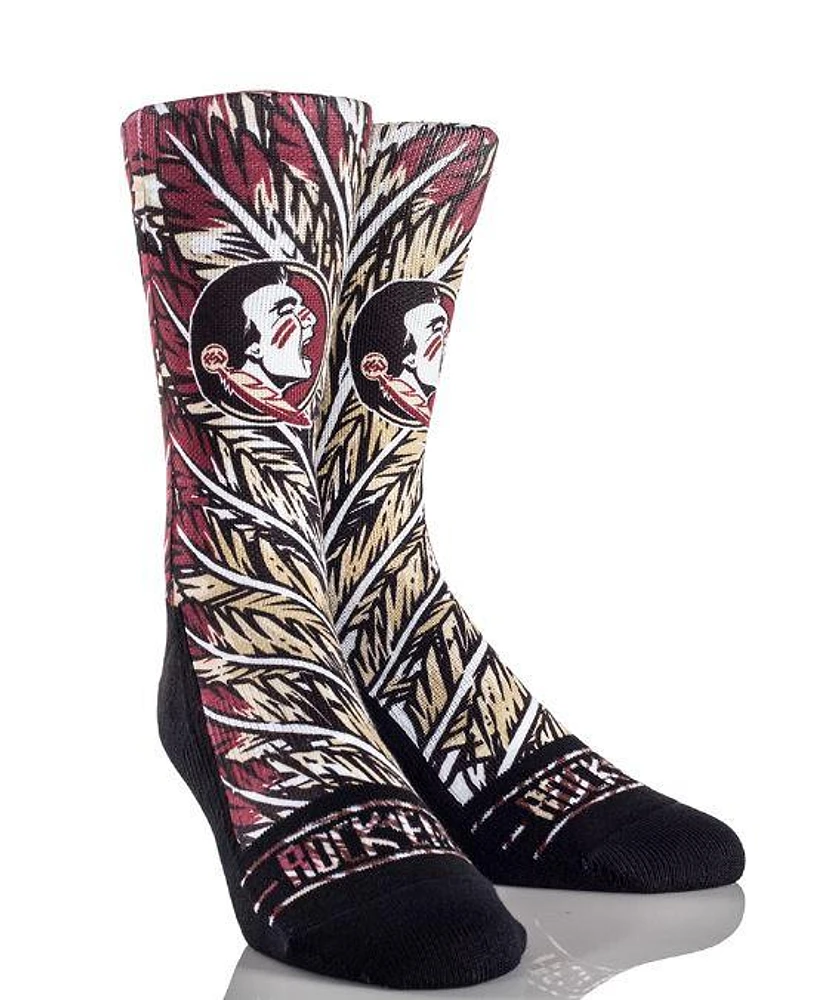 Florida State Rock'em Feather Crew Socks