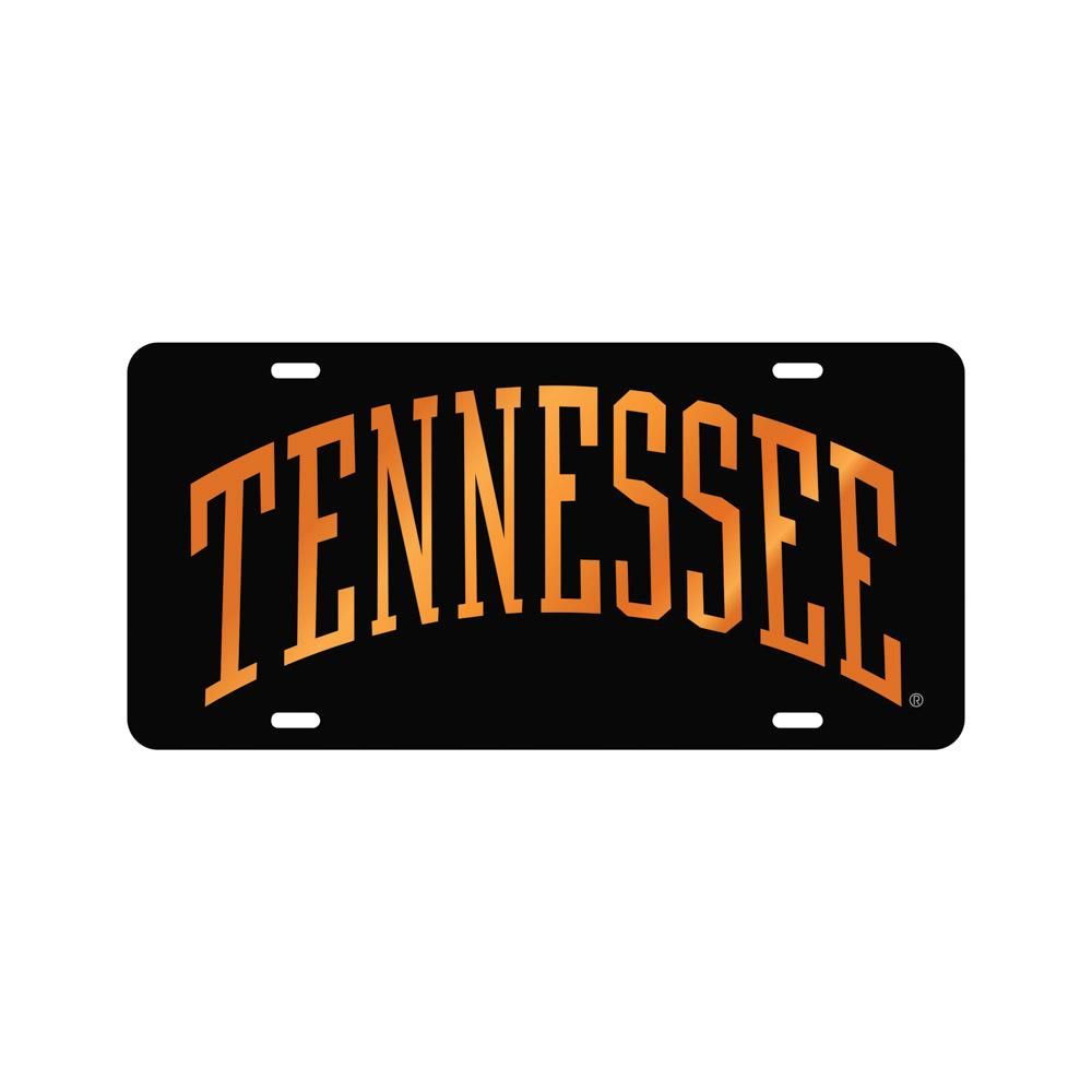  Vols- Tennessee Black Arch License Plate- Alumni Hall