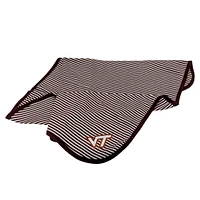 Virginia Tech Striped Knit Baby Blanket