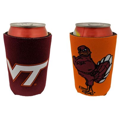 Virginia Tech 2 Logo Can Cooler