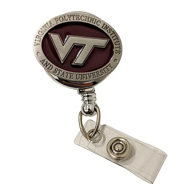 Virginia Tech Heritage Pewter Badge Reel