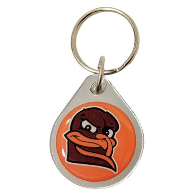 Virginia Tech Circle HokieBird Keychain