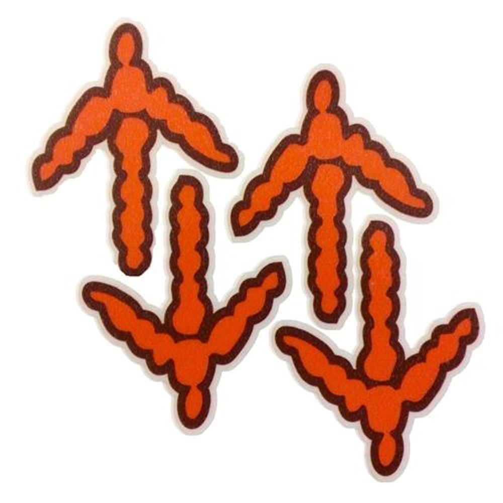  Virginia Tech Track Decals (4 Pack)