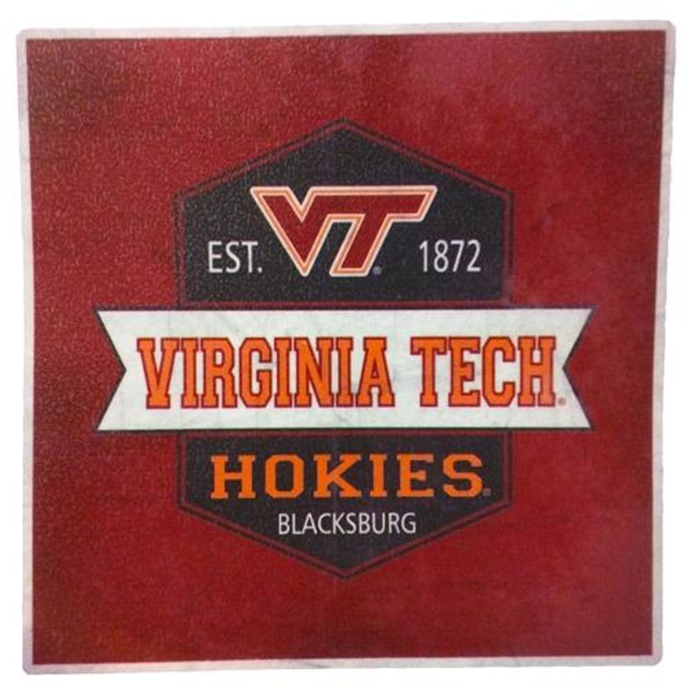 Alumni Hall Virginia Tech Vintage Decal (4 Inch)