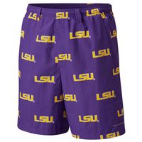 Lsu Columbia Pfg Backcast River Shorts - Alumni Hall