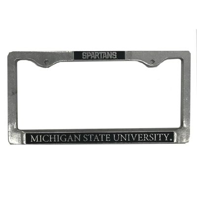 Michigan State Spartans Pewter License Plate Frame