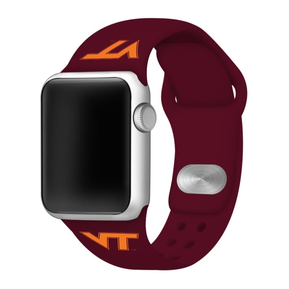  Hokies- Virginia Tech Apple Watch Silicone Sport Band 38mm- Alumni Hall