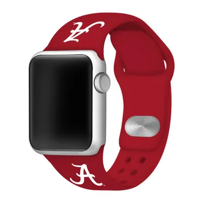  Crimson Tide- Alabama Script A Apple Watch Silicone Sport Band 38mm- Alumni Hall