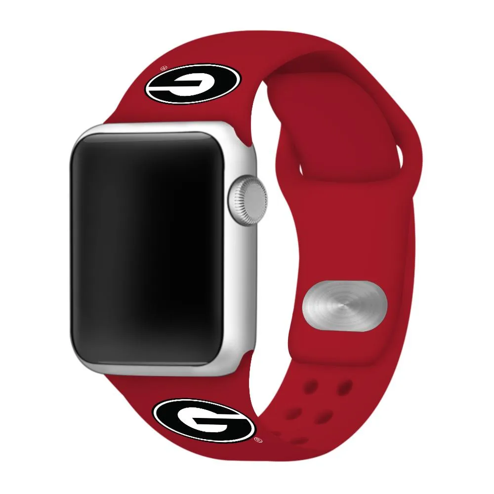  Bulldogs- Georgia Apple Watch Silicone Sport Band 38mm- Alumni Hall