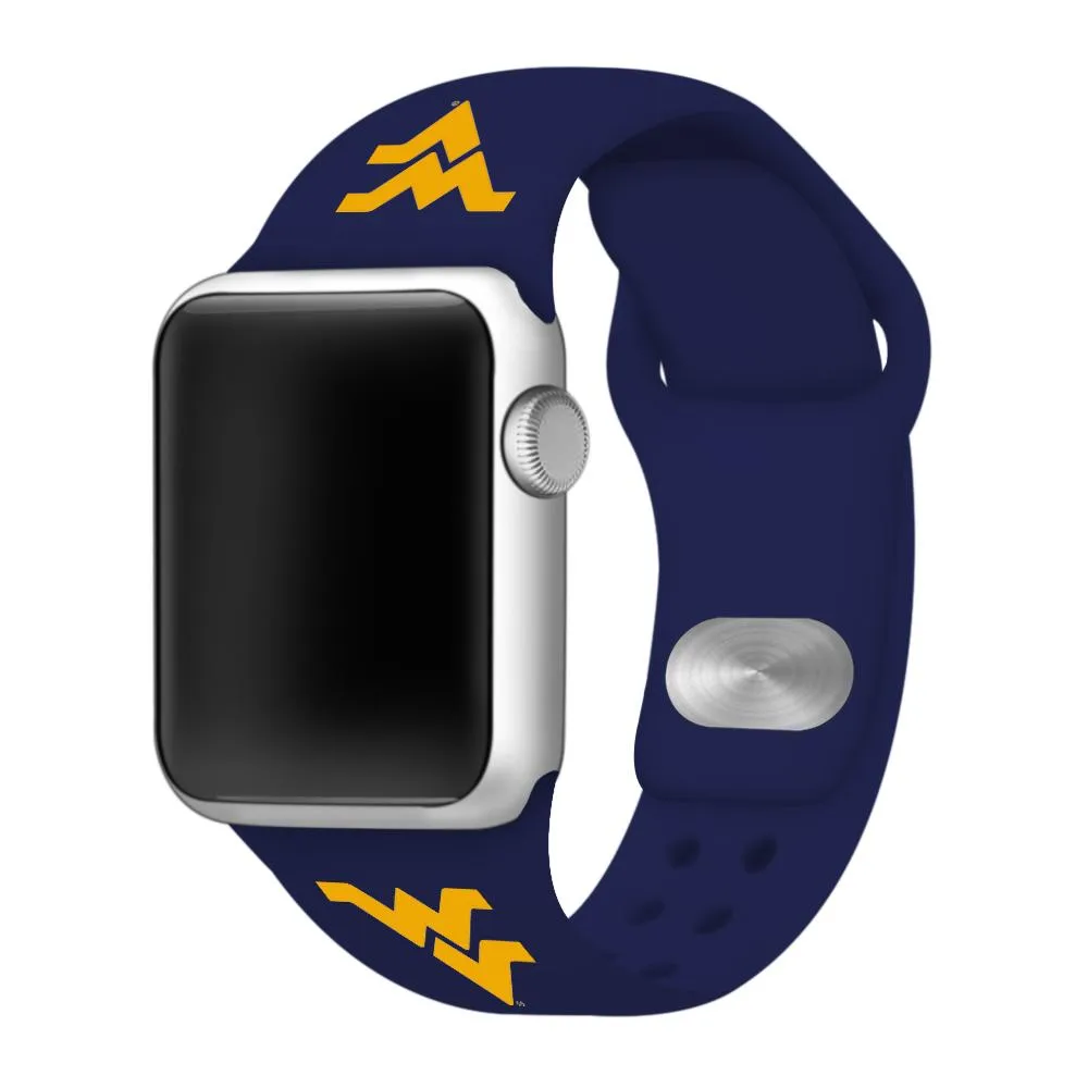  Wvu- West Virginia Apple Watch Silicone Sport Band 38mm- Alumni Hall