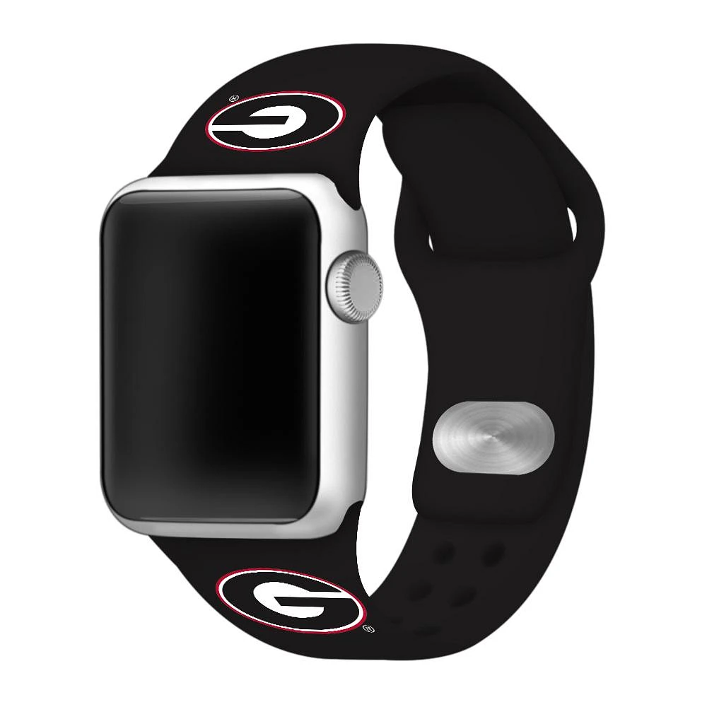 Georgia Black Apple Watch Silicone Sport Band 42mm