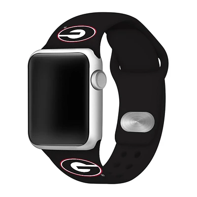 Georgia Black Apple Watch Silicone Sport Band 42mm