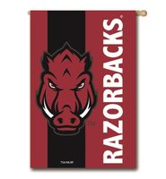  Ar - Arkansas Razorbacks Striped House Flag - Alumni Hall