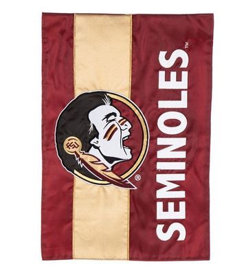 Florida State Seminoles Striped Garden Flag