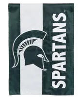  Msu - Michigan State Striped Garden Flag - Alumni Hall