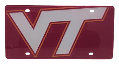  Vt- Virginia Tech Mega Logo License Plate- Alumni Hall